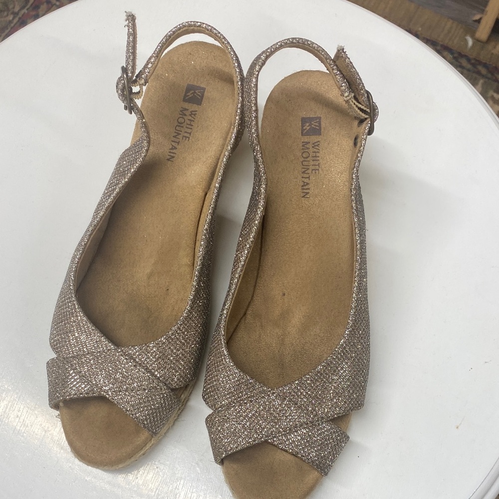 White Mountain Women's Glittery Sandals